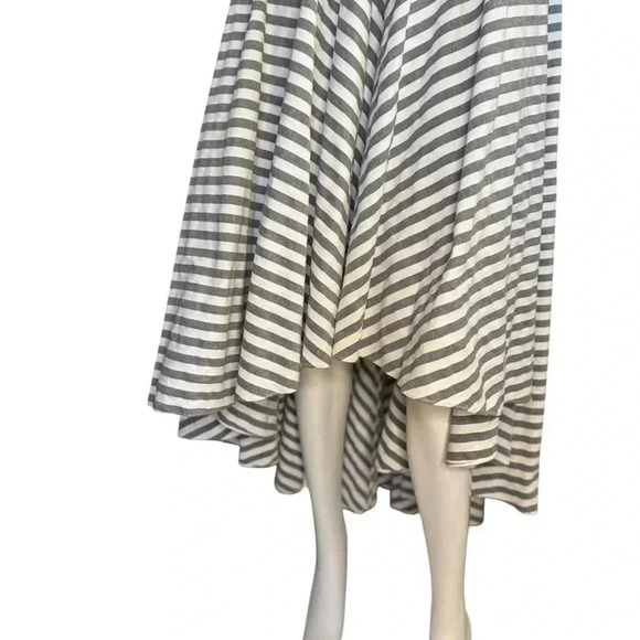Milly Mitered Trapeze Dress White/Blue Striped Dress Size 8. - Picture 7 of 10